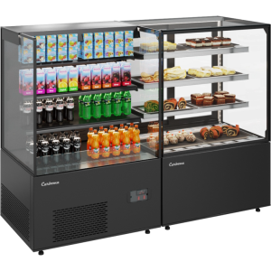 Витрина кондитерская Carboma KC71-130 VV 0,9-2 (9005) открытая - Изображение 3