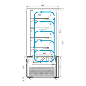Витрина кондитерская Carboma KC78-150 VV 1,5-1 (цвет по схеме стандарт) - Изображение 13