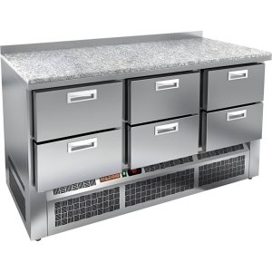 Стол холодильный среднетемпературный HiCold GNE 222/TN М камень