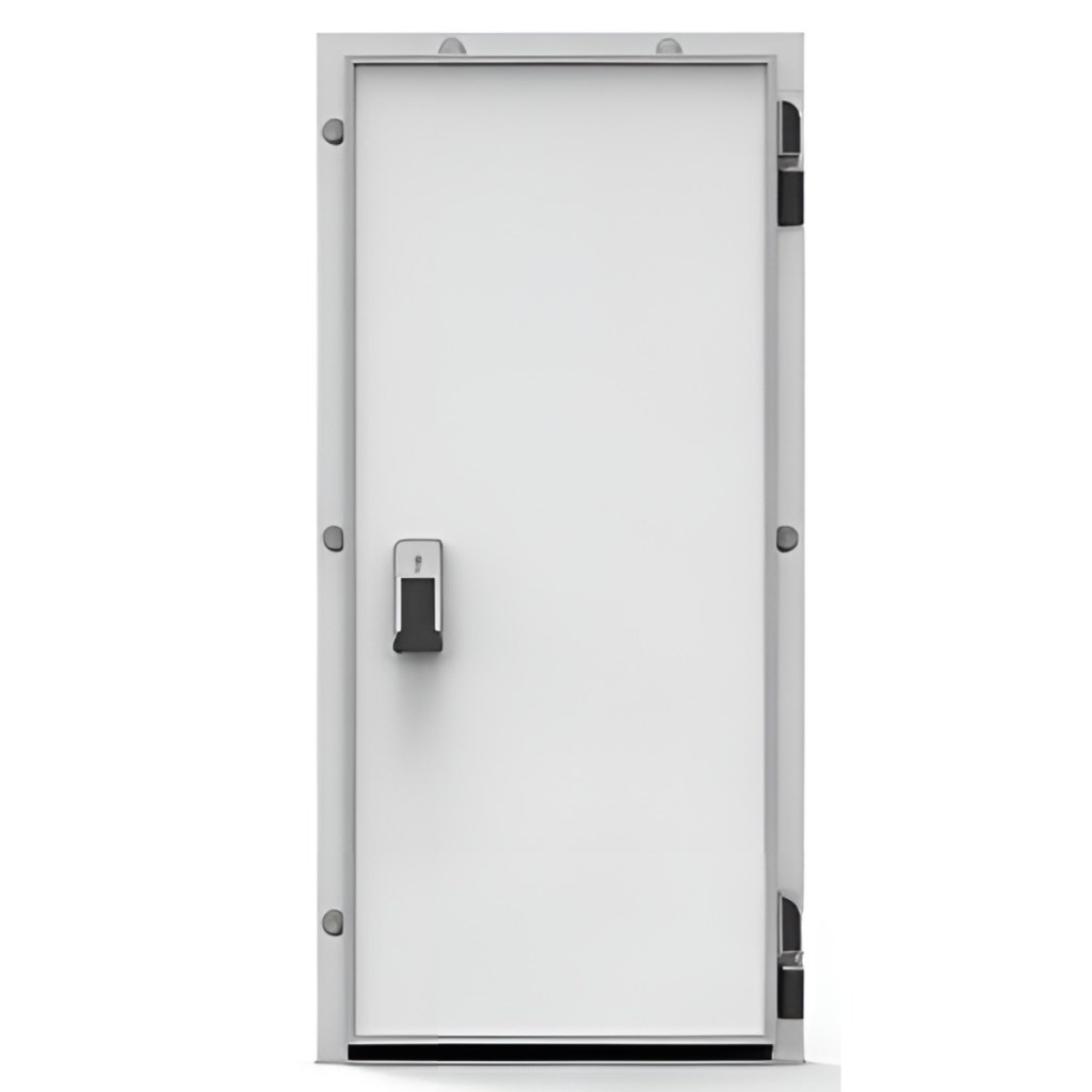 Дверь холодильная распашная одностворчатая НТ-РДО-1200*1900/120 (с металлической рамой)