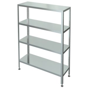 Стеллаж с 4-я сплошными полками МХМ С-4-0,5/0,95/1,8 (оцинковка) 