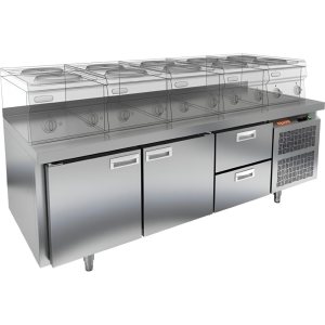 Стол охлаждаемый HiCold GN 1122/TN LT под тепловое оборудование