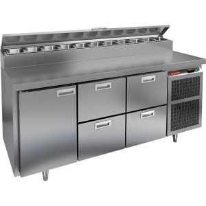 Стол холодильный для пиццы HiCold PZ2-122GN (1/6)