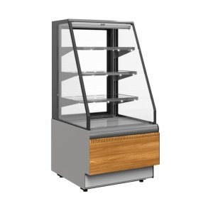 Витрина кондитерская Carboma KC70 VM 1,3-2 Standart Паттерн открытая (0107 Ольха)