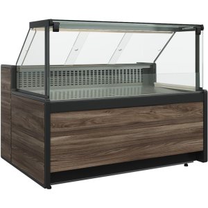 Витрина холодильная Carboma GC111 VM 0,94-1 (1008 Темный дуб) (динамика, без боковин)