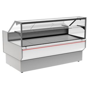Витрина морозильная Carboma GC95 SL 1,8-1 (ВХСн-1,0 Carboma GC95 ) (0011-9003 боковины серые, декор белый)