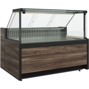 Витрина нейтральная Carboma GC111 N 1,25-1 (1008 (Темный дуб)) (газлифт, без боковин)