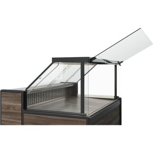 Витрина нейтральная Carboma GC111 N 2,5-1 (1008 (Темный дуб)) (газлифт, без боковин) - Изображение 2