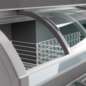 Ларь морозильный с гнутыми раздвижными стеклами Haier HFR-HM400-3 - Изображение 4