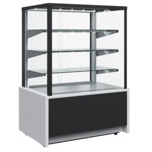 Витрина кондитерская Carboma KC70 N 1,3-1 Light (9006-9005) (1,3 Carboma Cube ТЕХНО) нейтральная